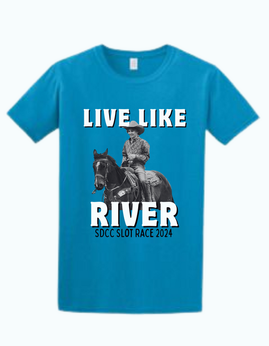 Live Like River SDCC Slot Race Tee
